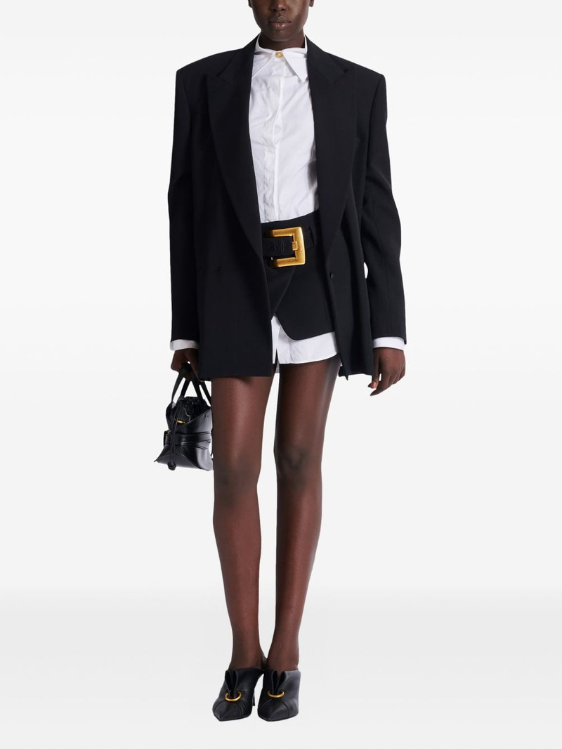 Balmain belted-waist mini skirt outlook