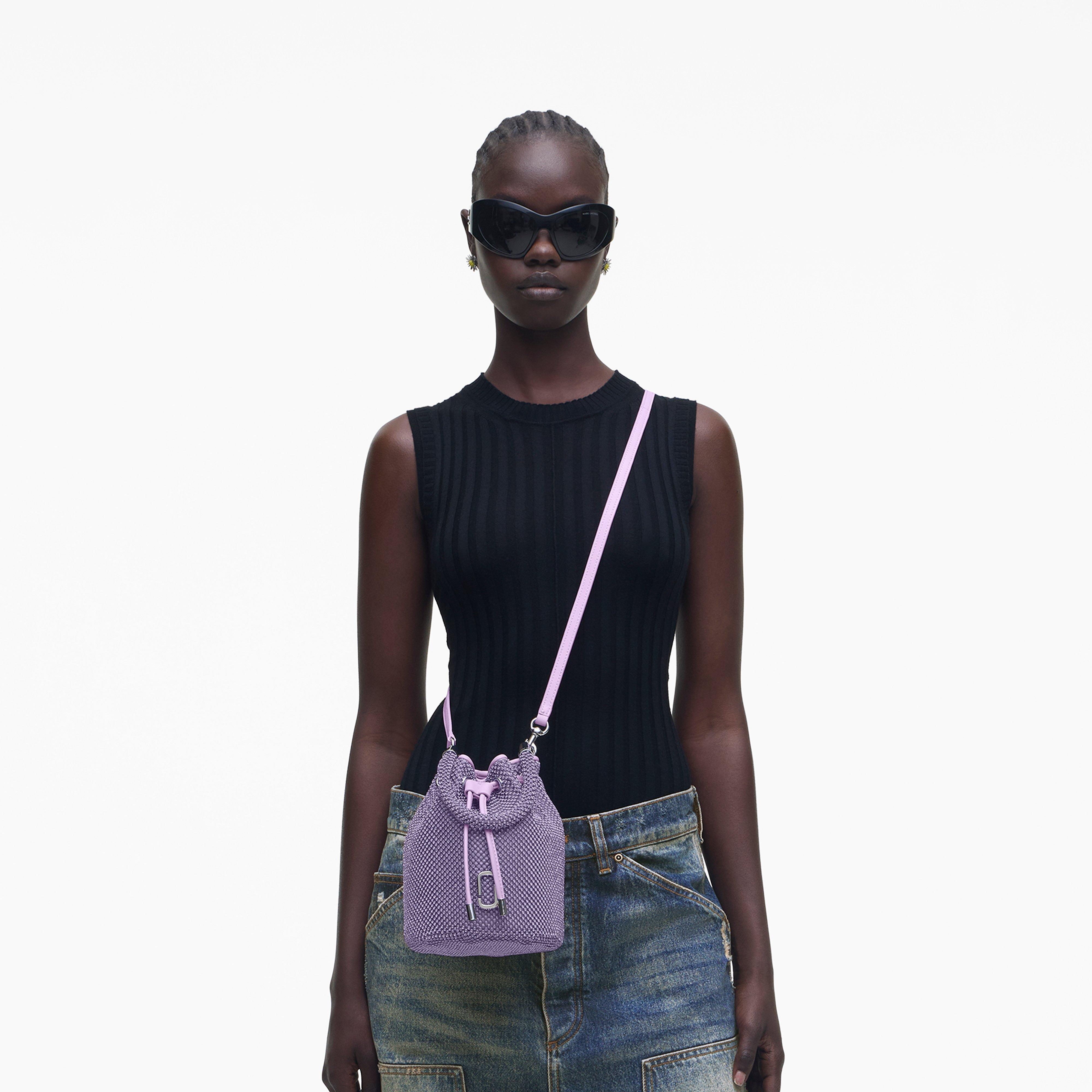 THE RHINESTONE MINI BUCKET BAG - 2