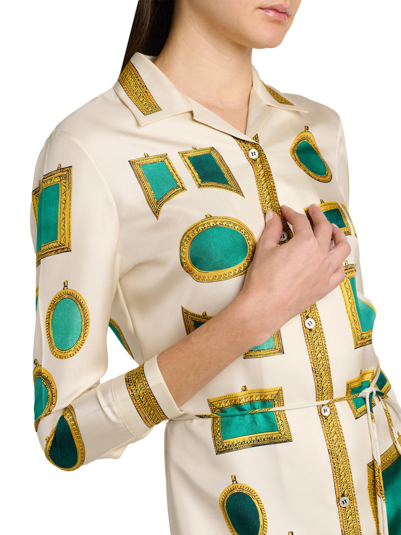 Women's The Gallery Print Twill Minidress - Multi Color 7