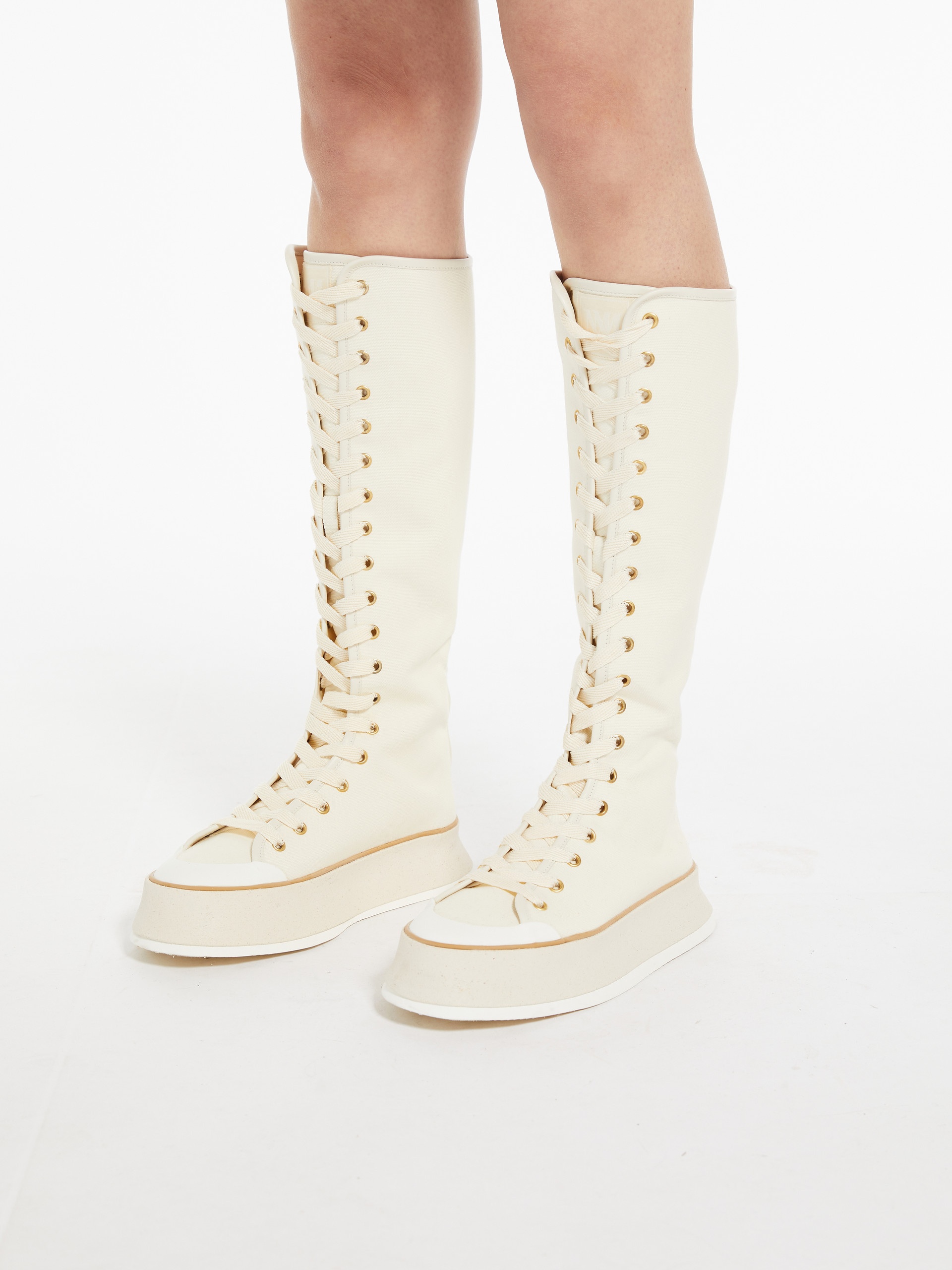 SPRINGBOOTC Canvas lace-up boots - 6