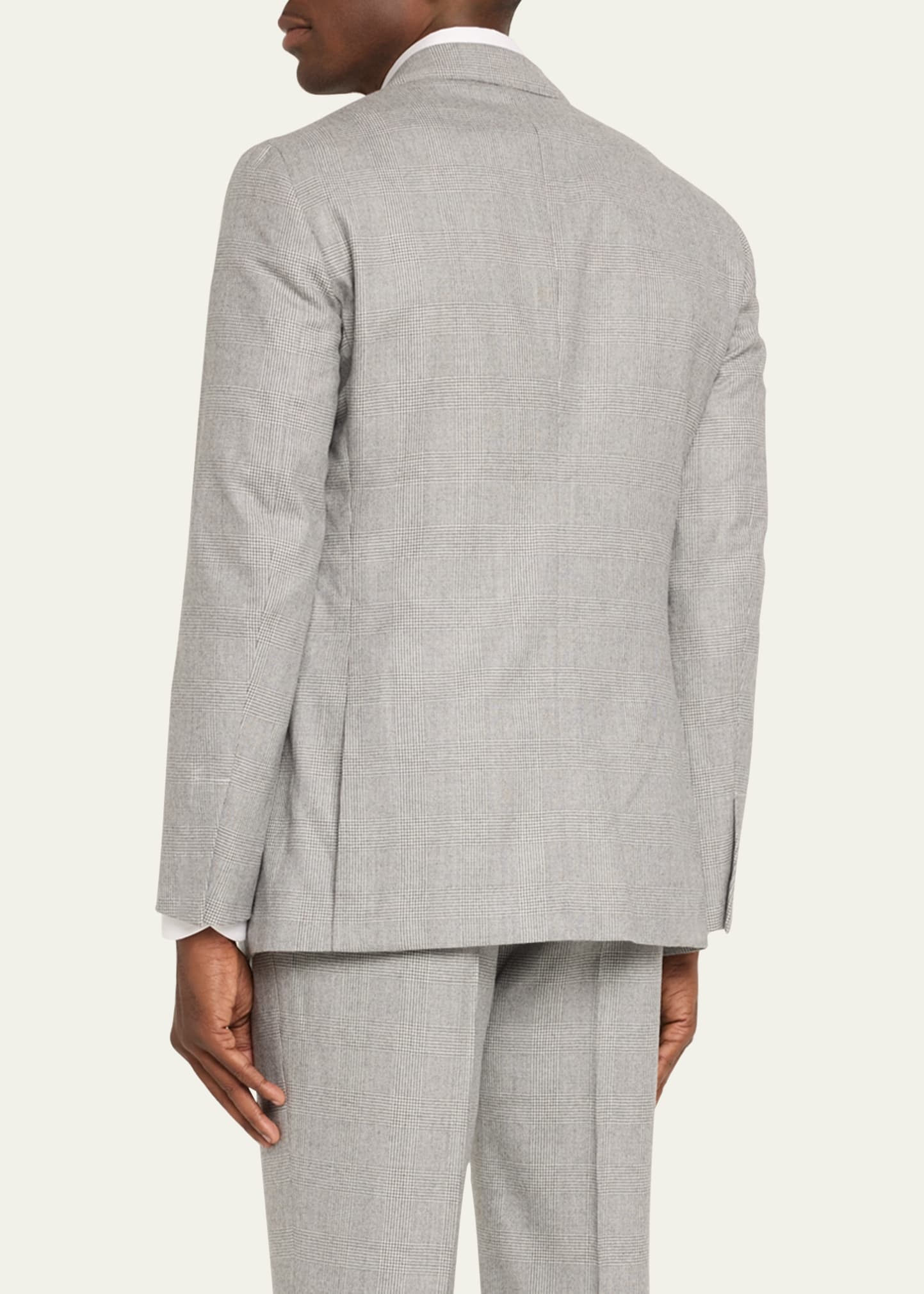 Men's Kent Hand-Tailored Glen Plaid Suit - 3