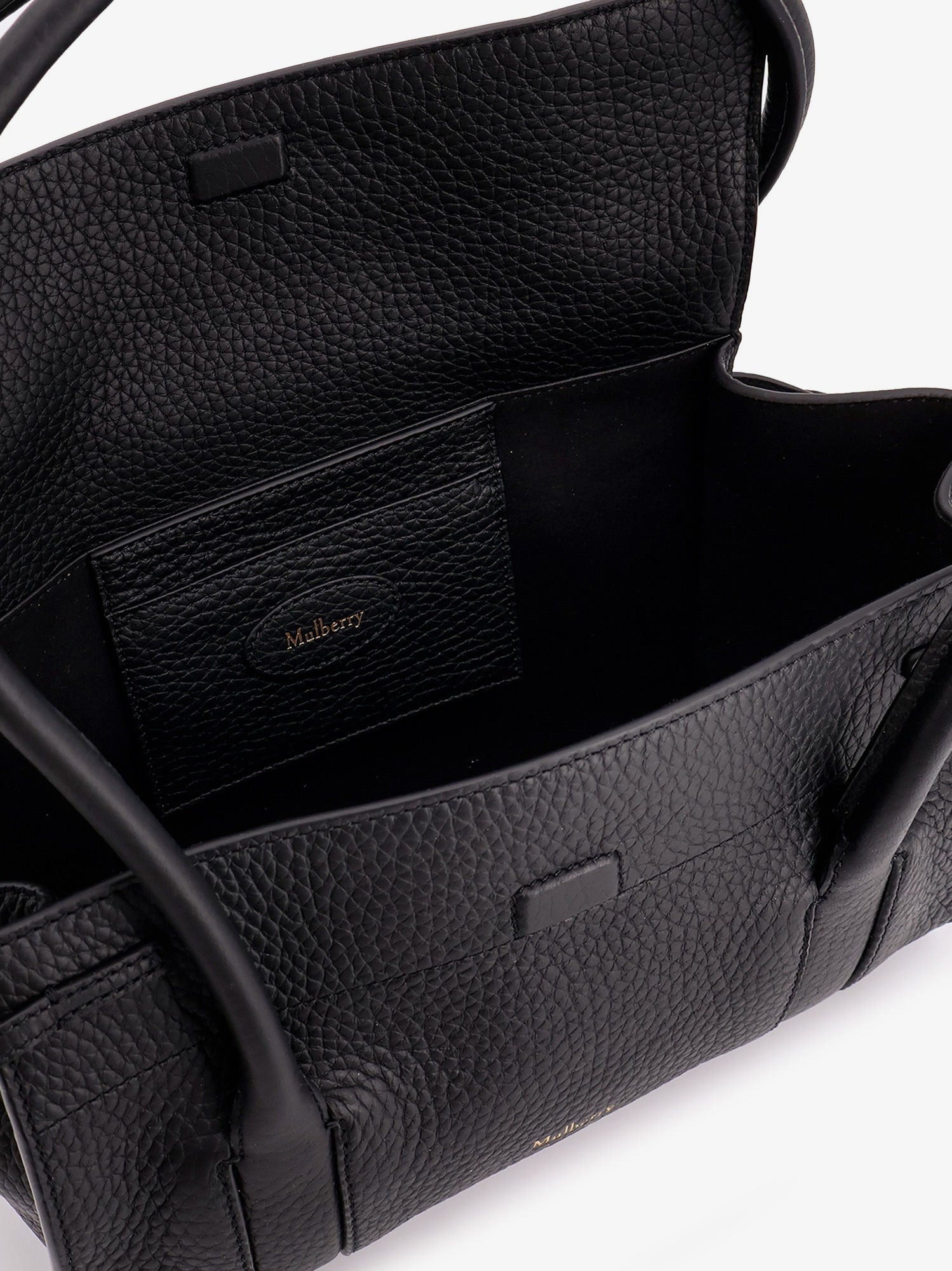 Mulberry Leather Shoulder Bag With Logo - 4