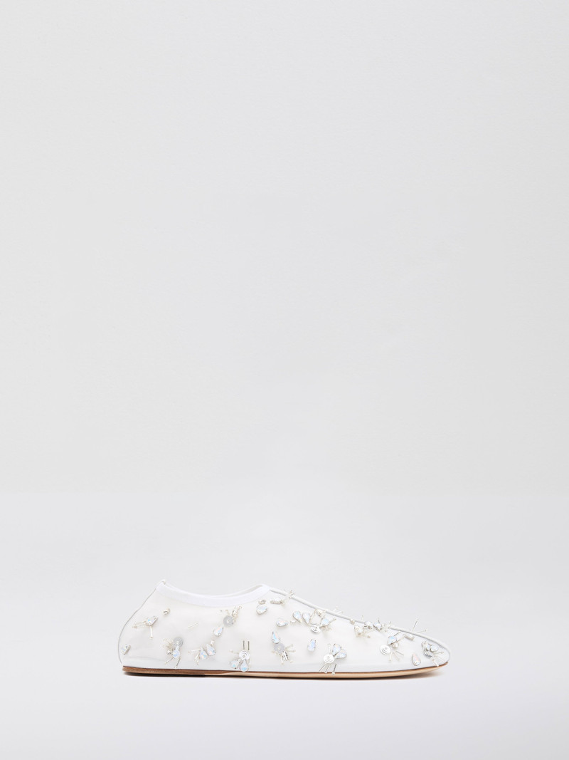 Frosted Beaded Mesh Flat 1