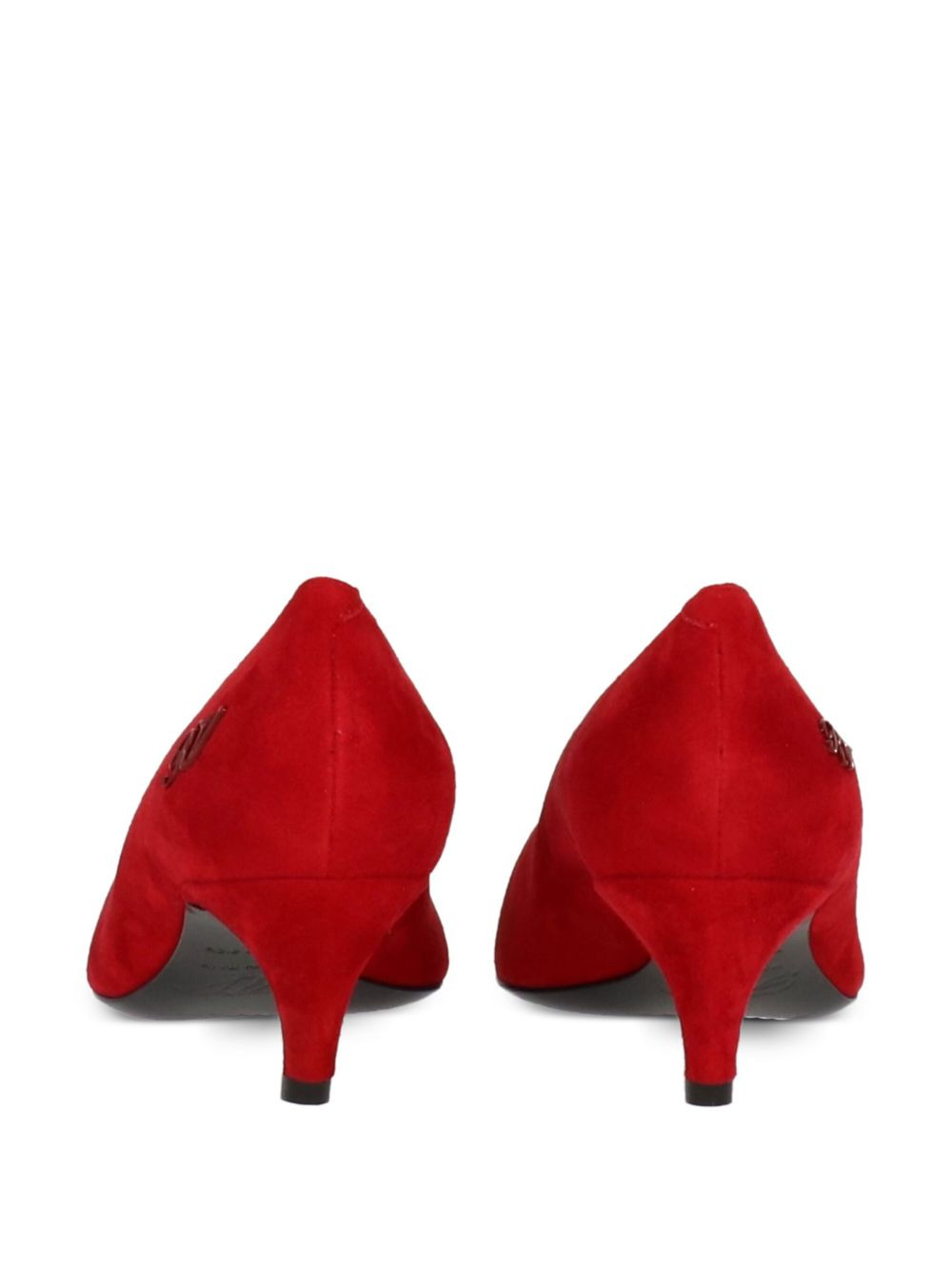 60mm V-vamp suede pumps - 3