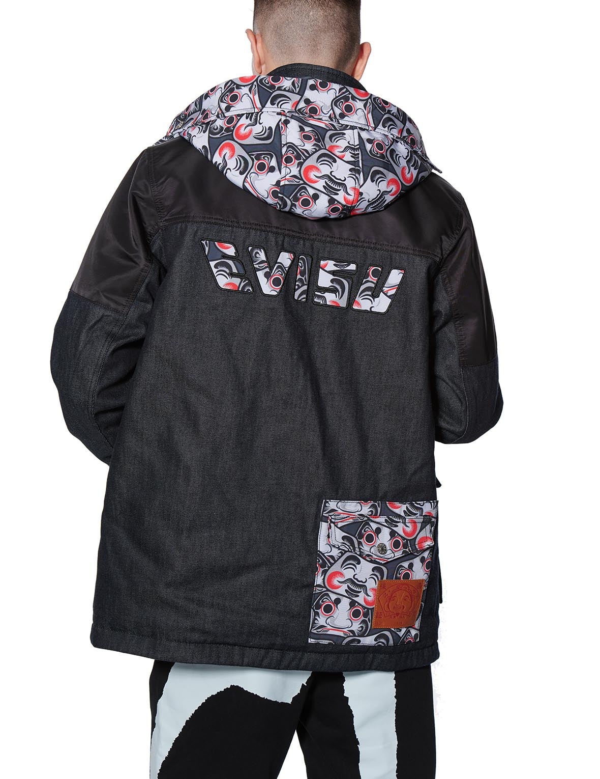 Fabric Blocking Mid-length Padded Coat - 3