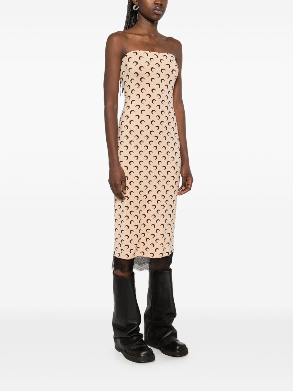 Crescent Moon bustier midi dress - 3