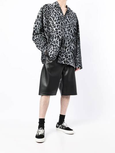 MASTERMIND WORLD leopard-print over shirt outlook