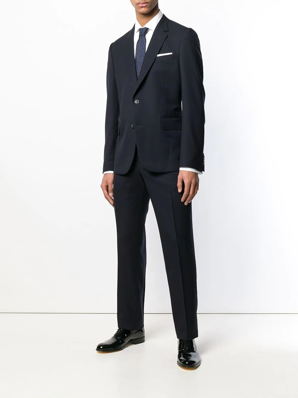 slim-fit two piece suit - 2