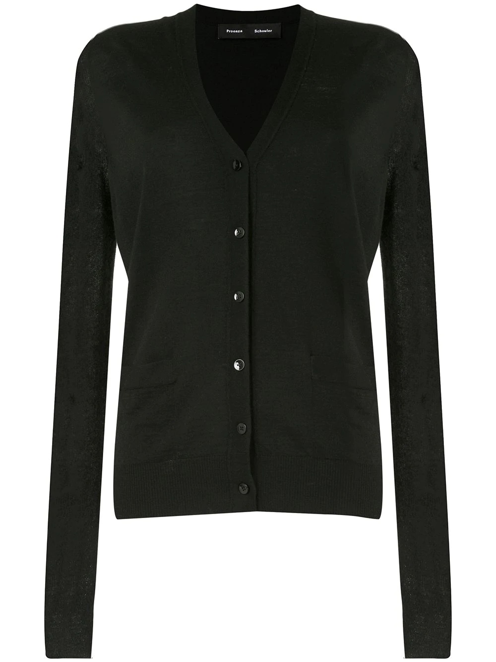 V-neck wool cardigan - 1