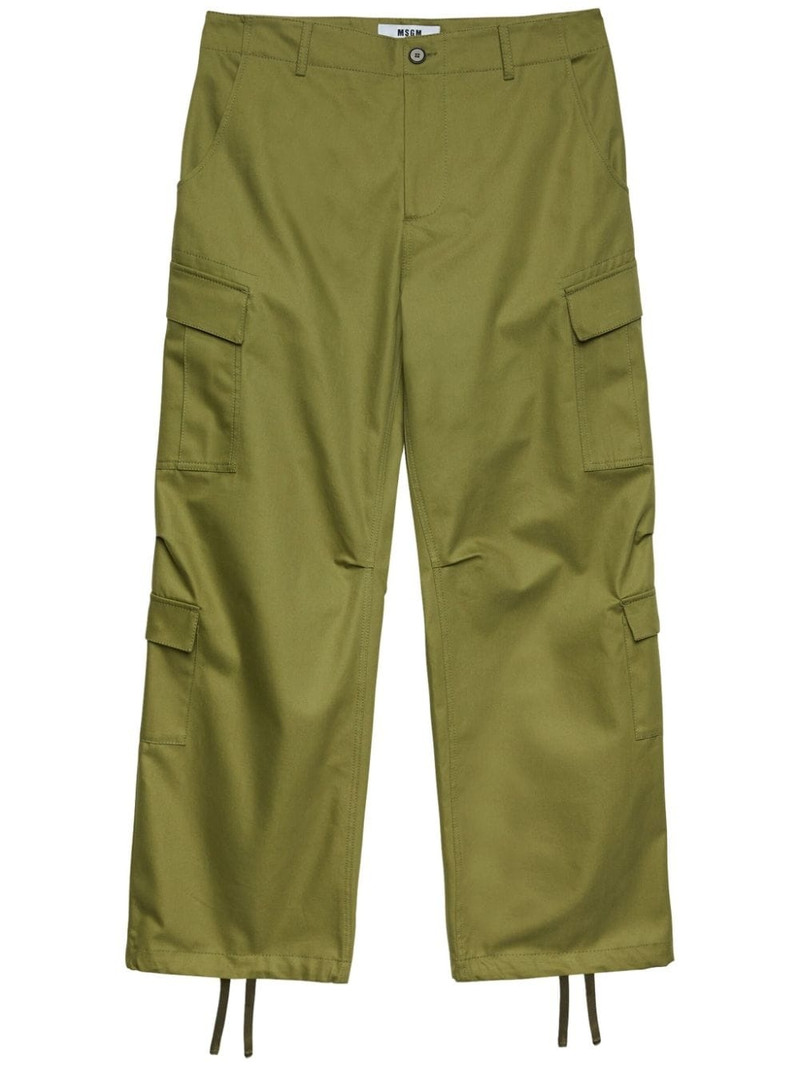drawstring ankles cargo trousers 1