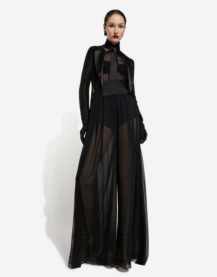 Silk chiffon duster coat - 7