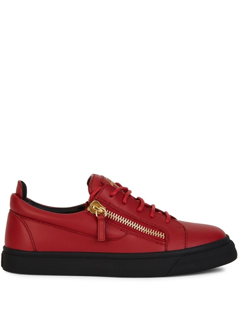 Frankie zip-detail sneakers - 1