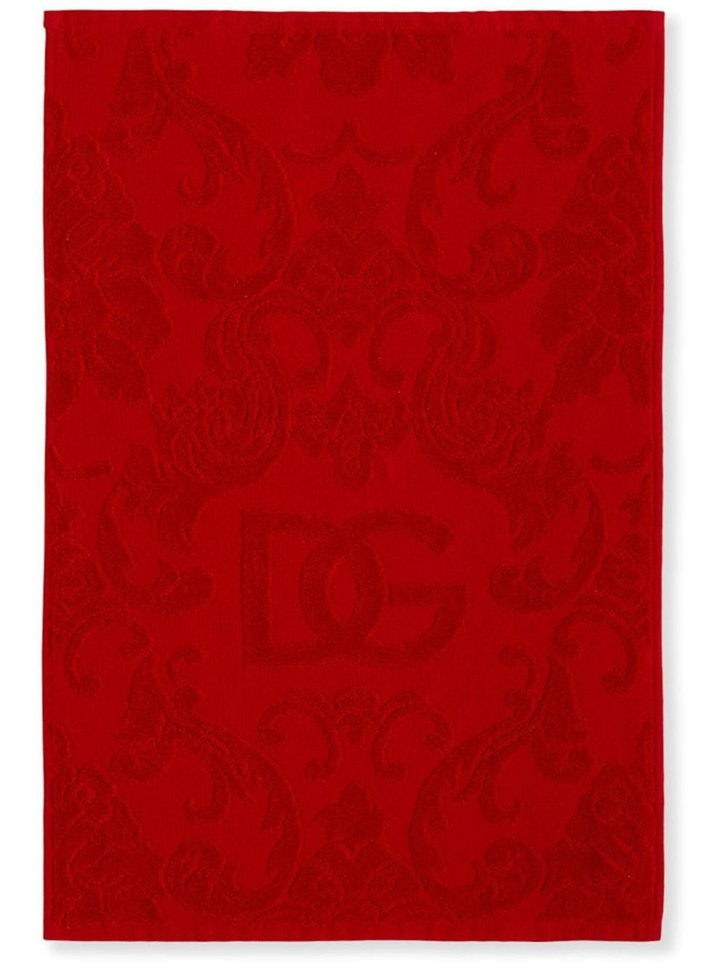 Dolce & Gabbana jacquard cotton bath towel outlook