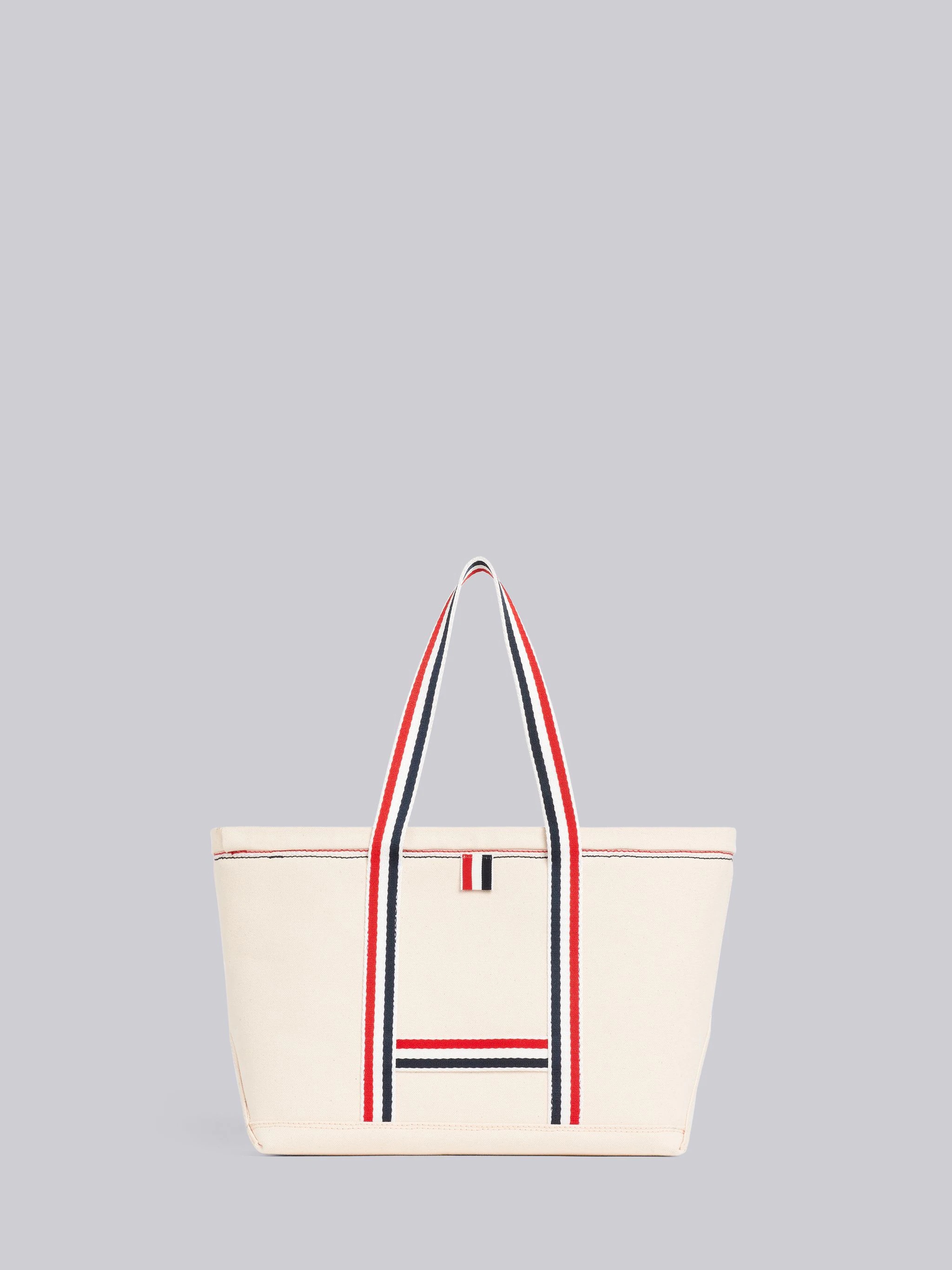 Off White Double Face Cotton Small Tool Tote Bag - 4