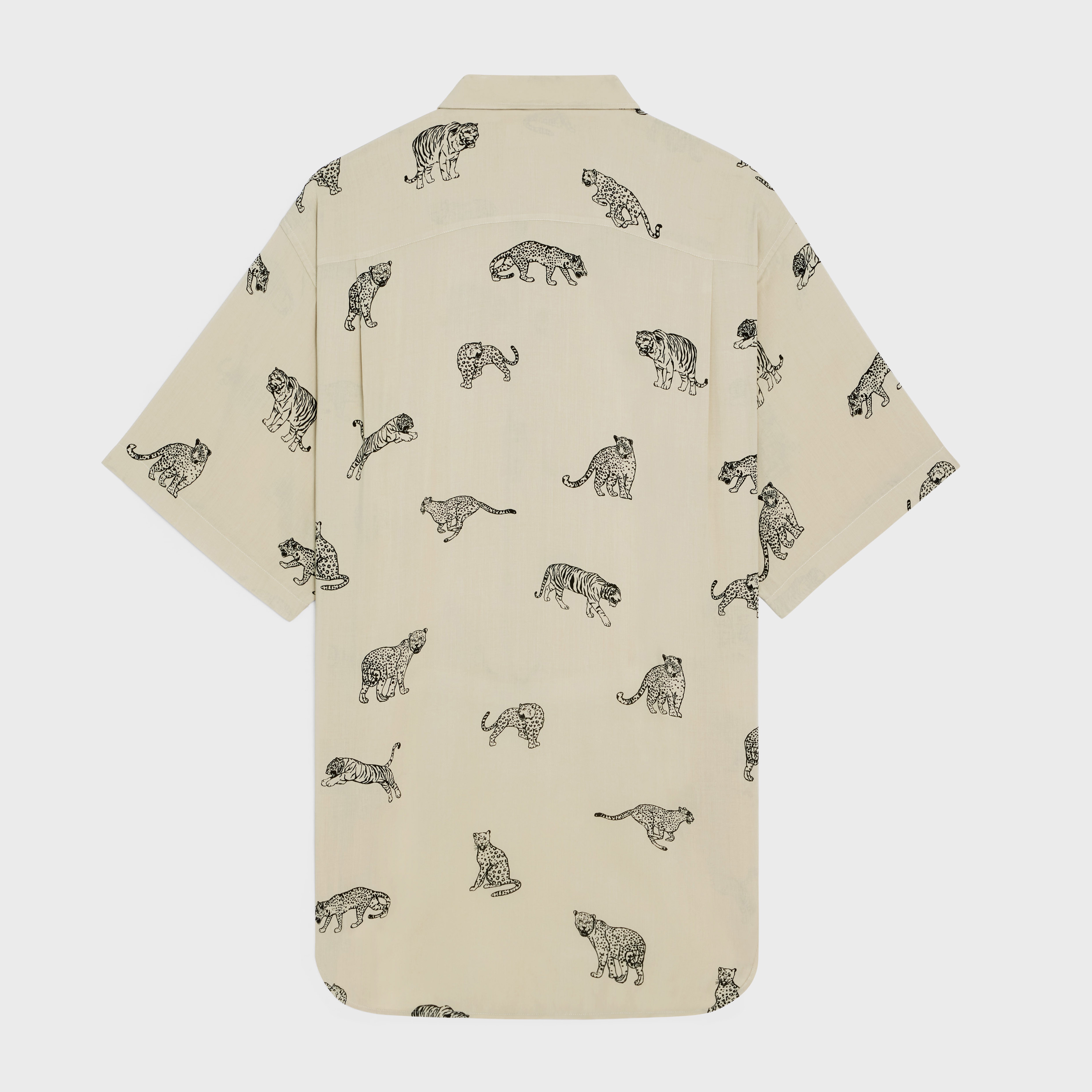 PRINTED TAILCOAT SHIRT IN VISCOSE - 2