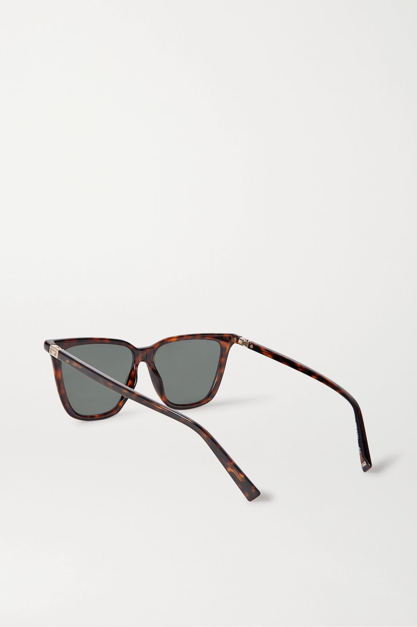 Square-frame tortoiseshell acetate sunglasses - 3