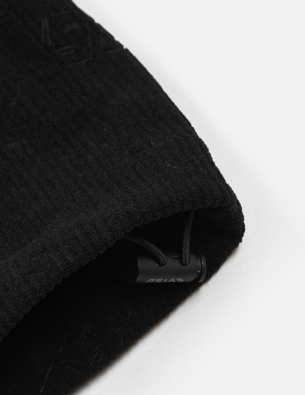 ALLOVER DEBOSS LOGO AND SEAGULL EMBROIDERY LOOSE FIT HOODED CORDUROY JACKET - 8