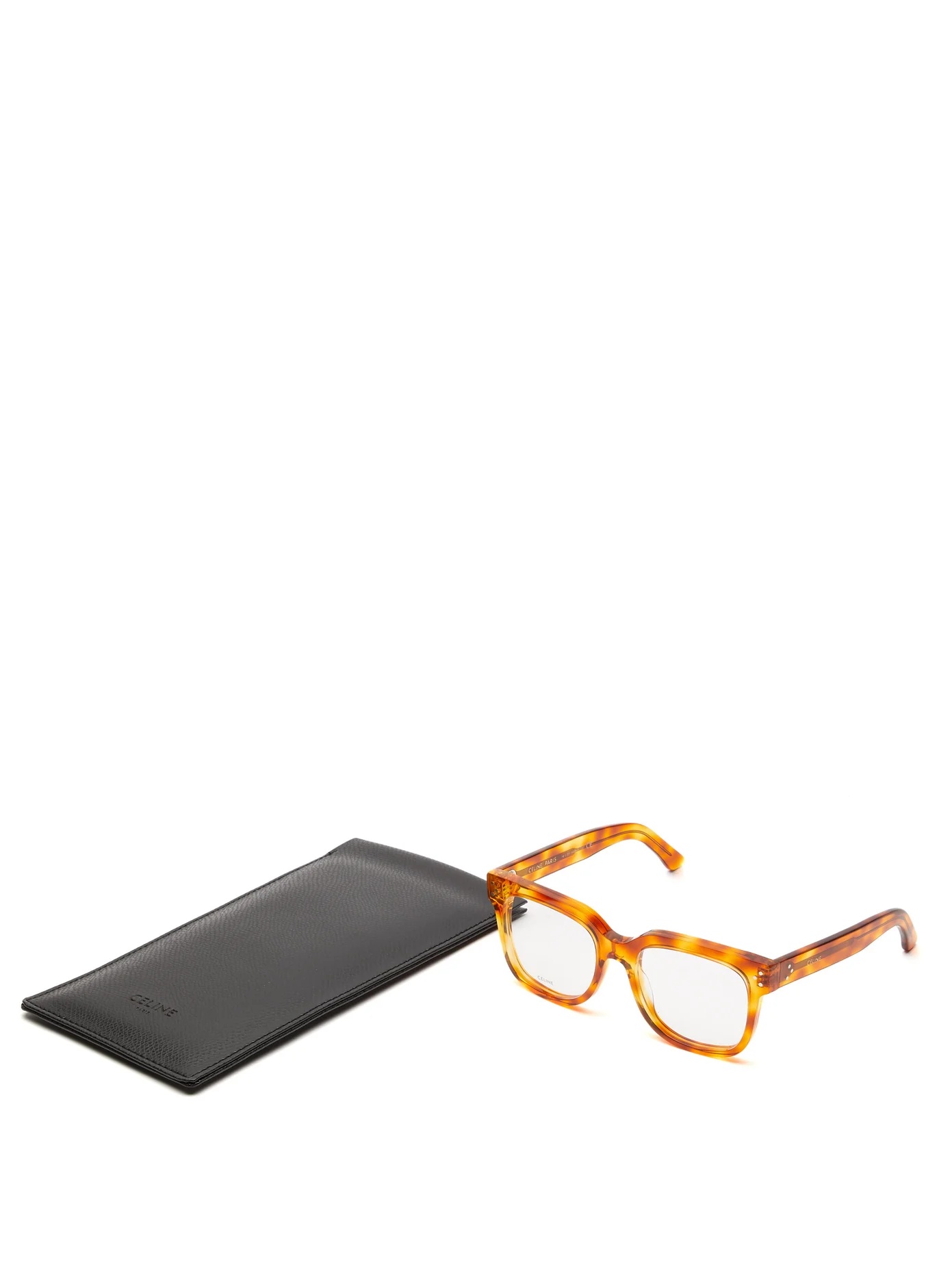 Square acetate glasses - 5