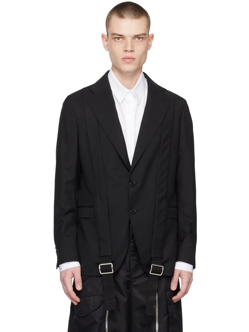 Black Slim-Fit Blazer - 1