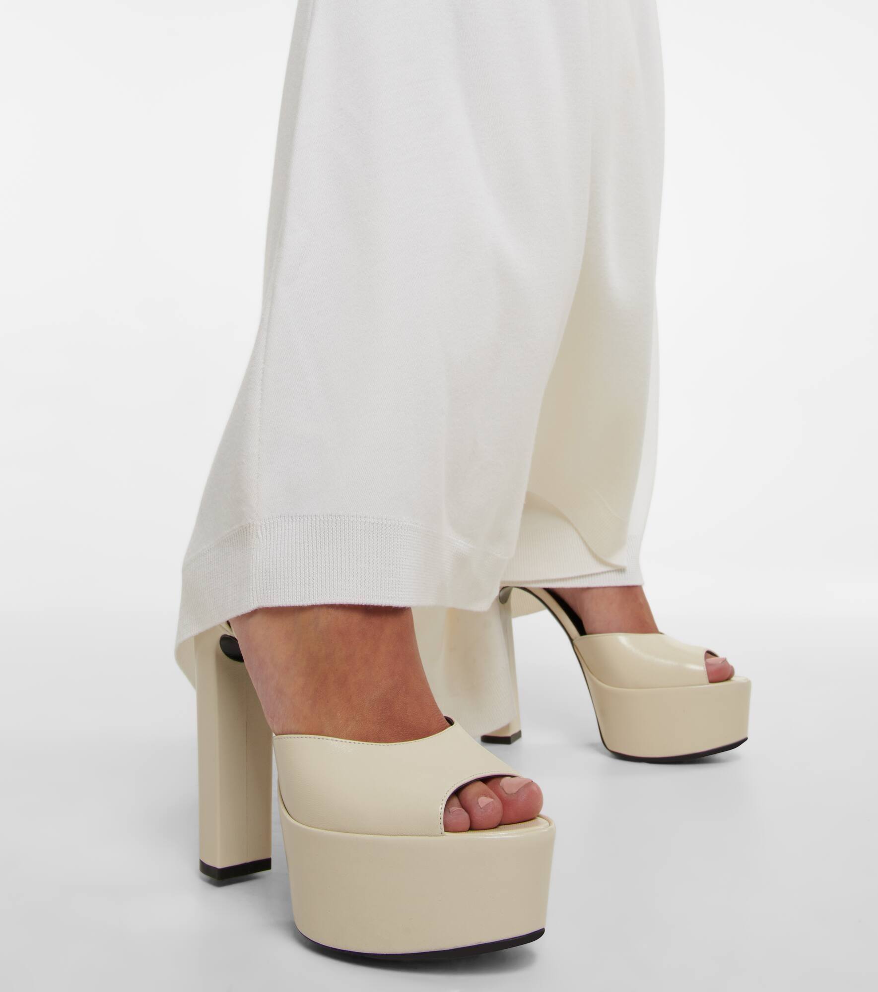 Jodie 145 platform leather sandals - 4
