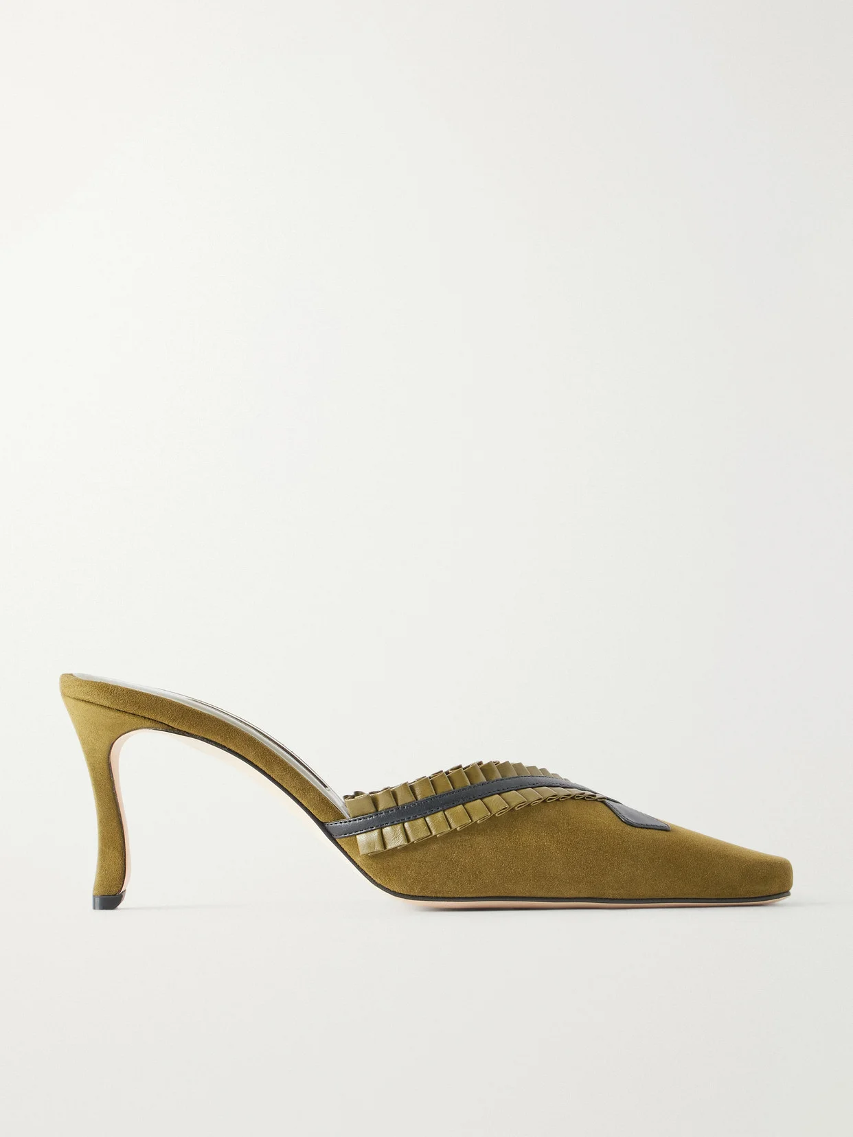 Voluptia 70 Embellished Suede Mules - 1