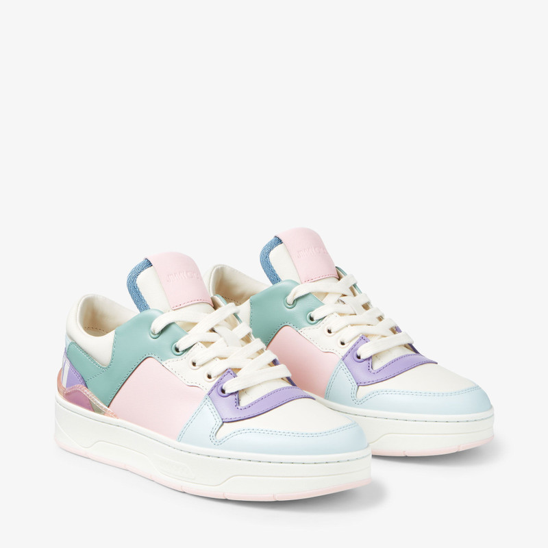 Florent/F
Powder Pink and Pastel Mix Leather Trainers 2