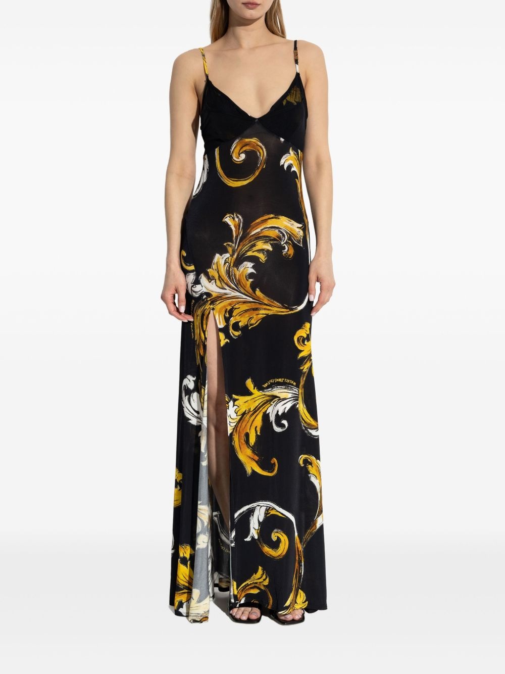 v-neck dress - 3