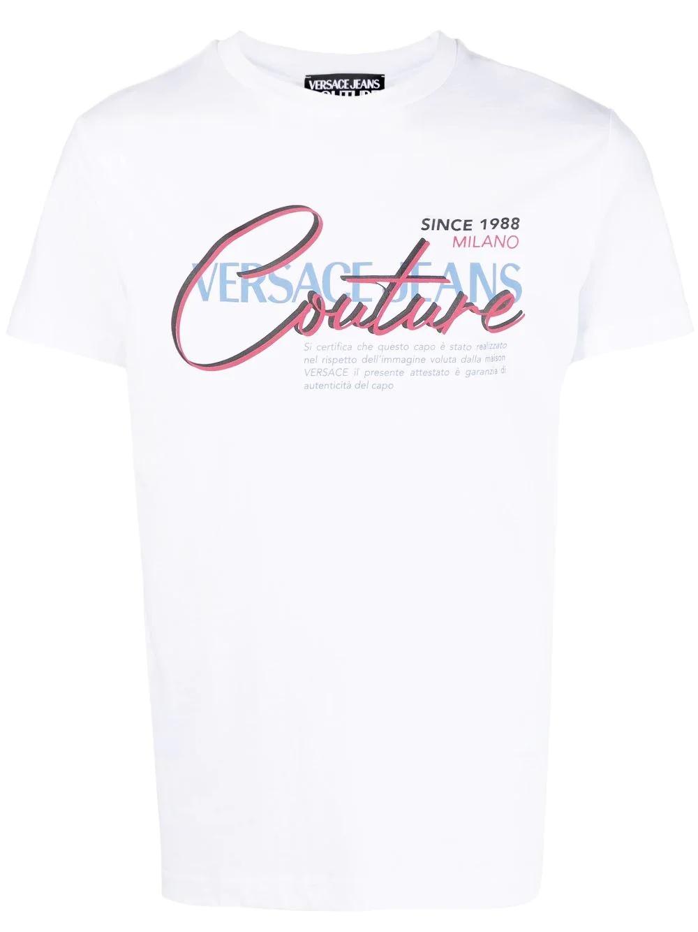 logo-print cotton T-shirt - 1