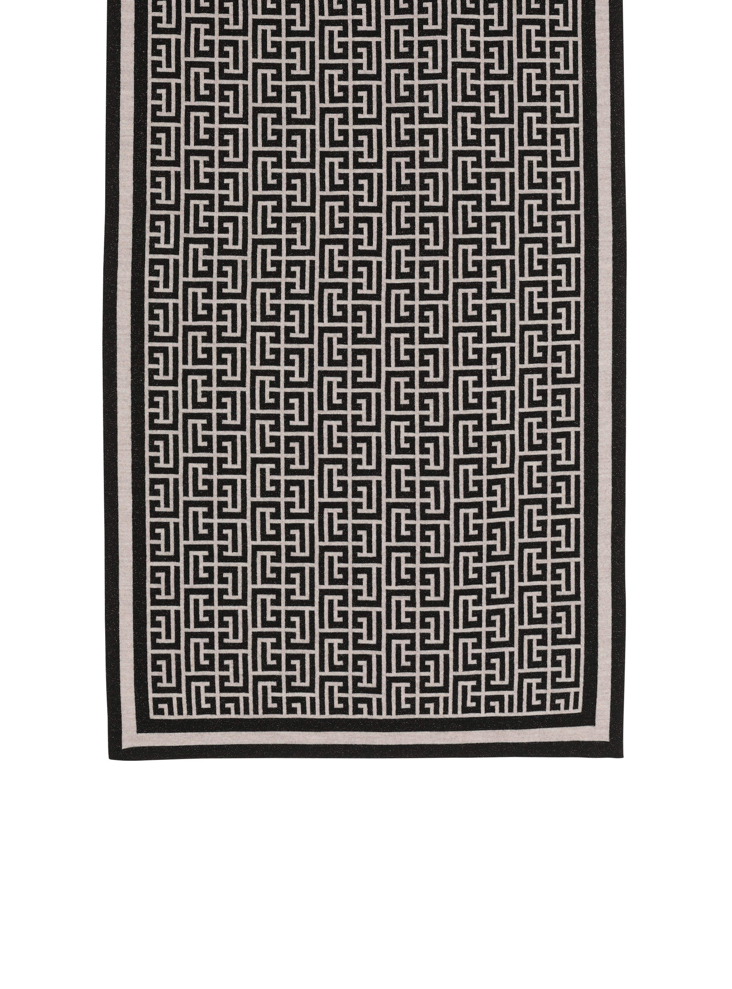 Monogrammed knit scarf - 1