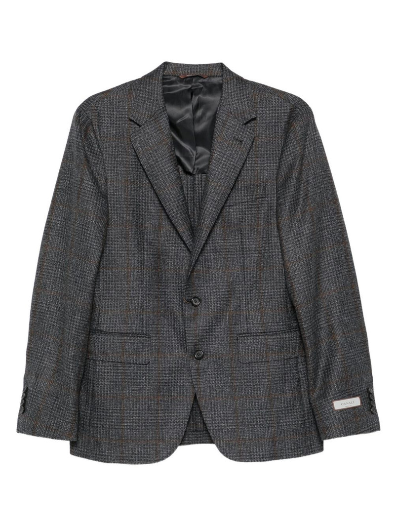 checked wool blazer 1