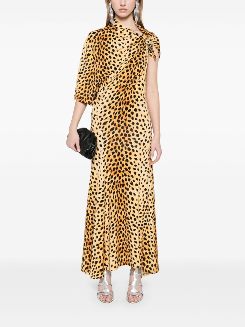 rabanne leopard-print maxi dress outlook