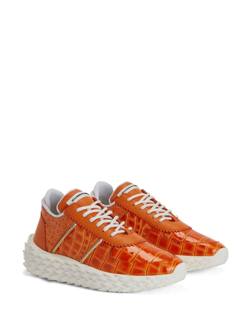 Giuseppe Zanotti Urchin crocodile-print sneakers outlook