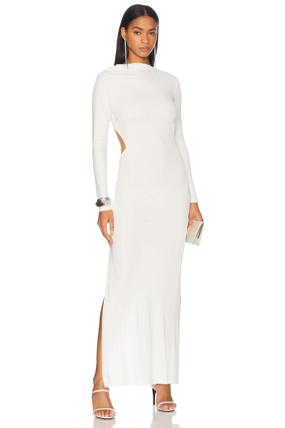 Jersey Gathered Midi Dress - 3
