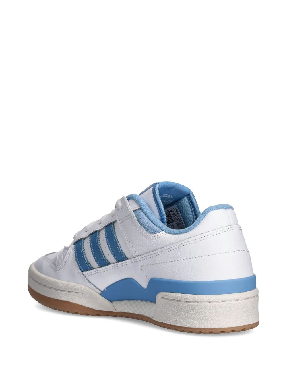 three-stripe leather trainers - 4