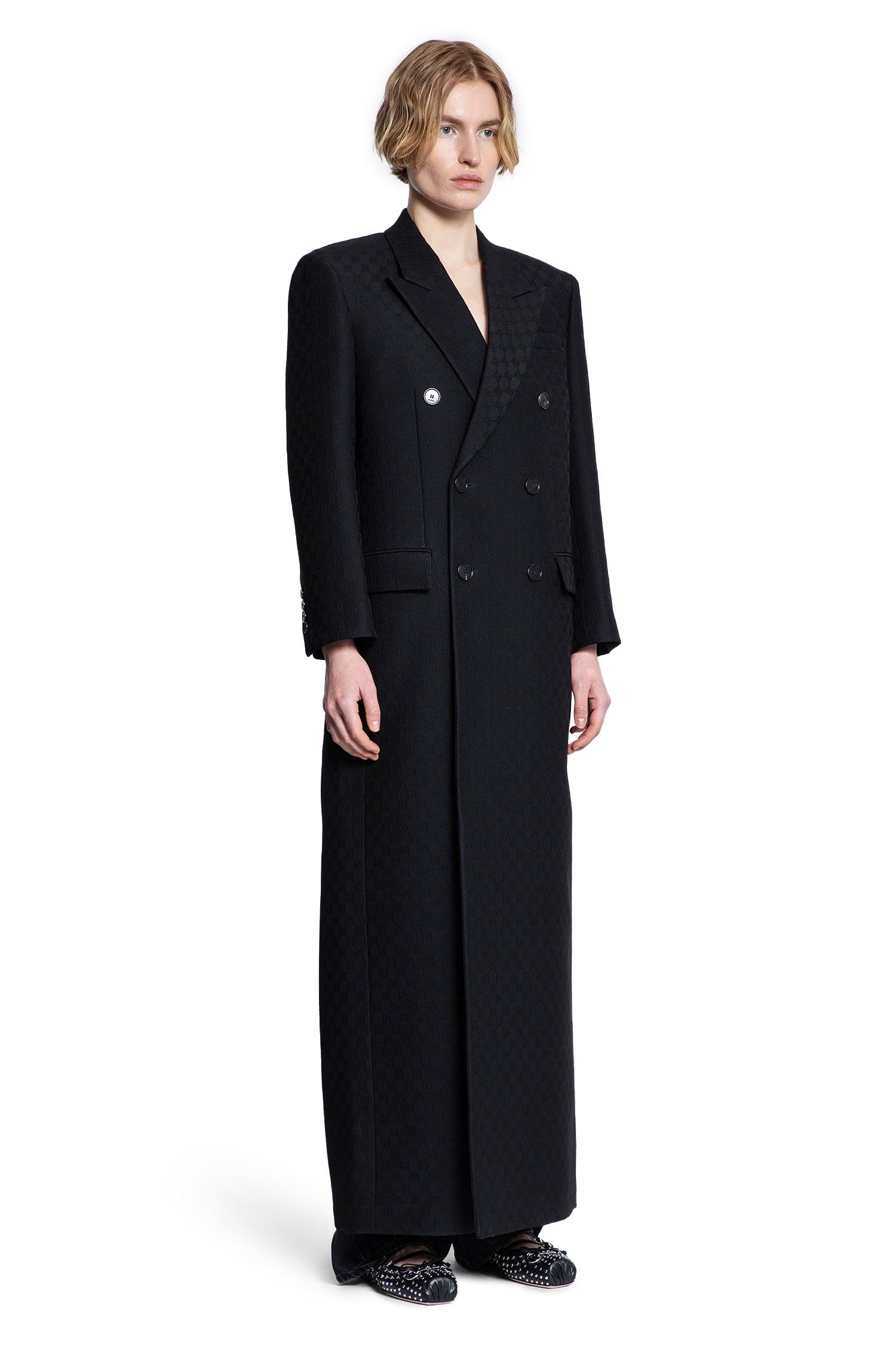 Gg-Silk-Wool-Crepe-Coat - 3