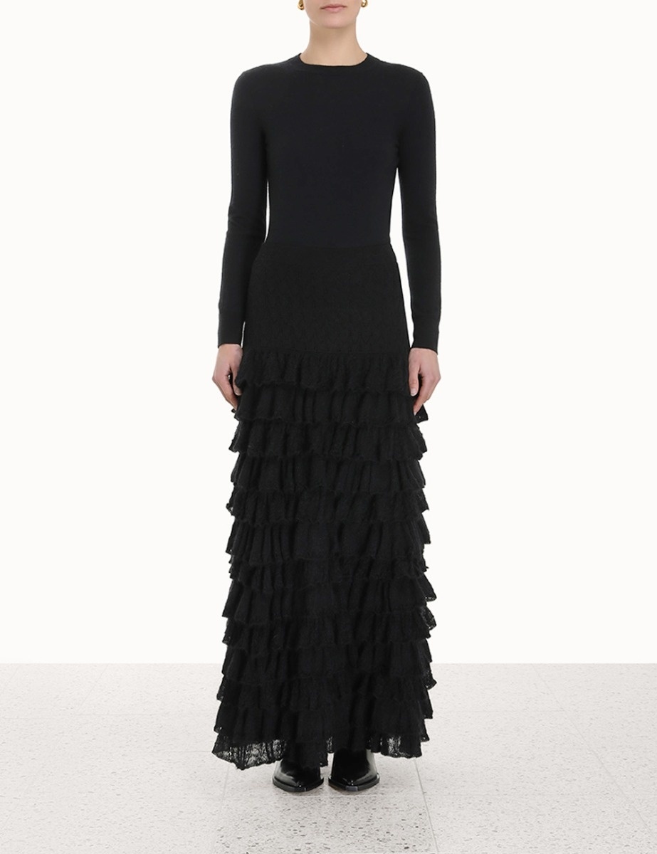 LUMINOSITY LACE FRILL SKIRT - 2
