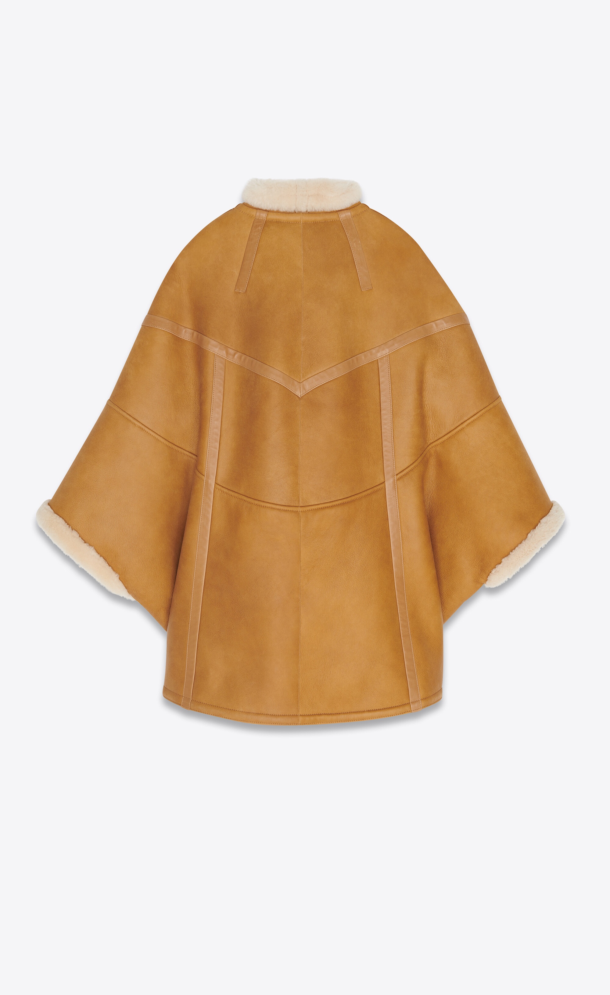 cape in shearling - 4