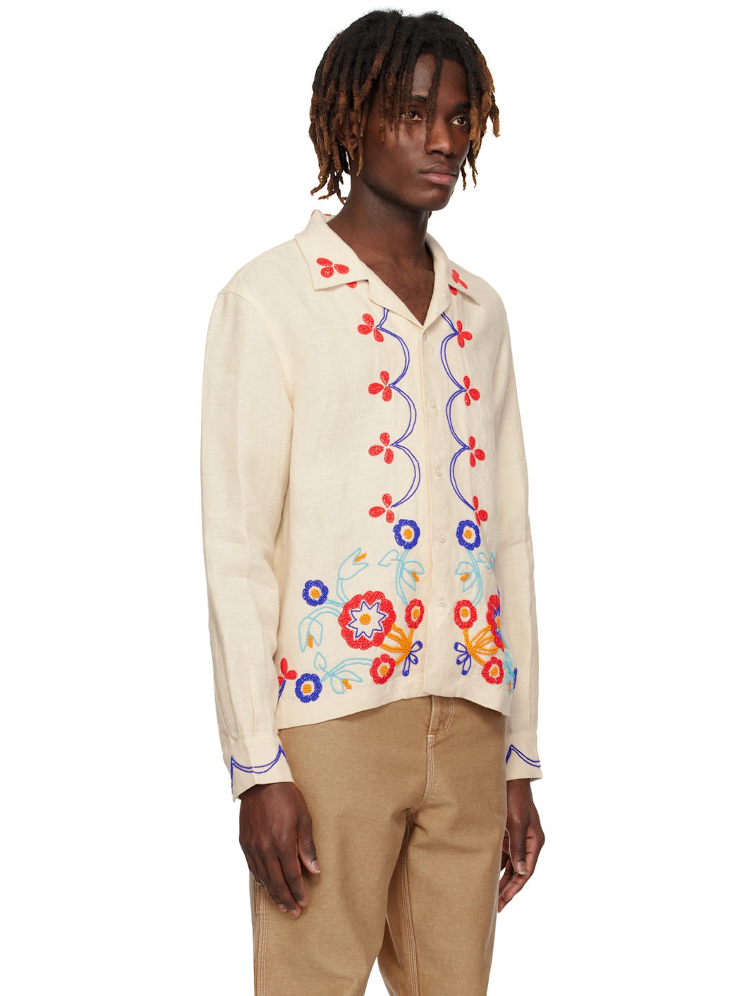 Off-White Beaded Garden Party Shirt - 2