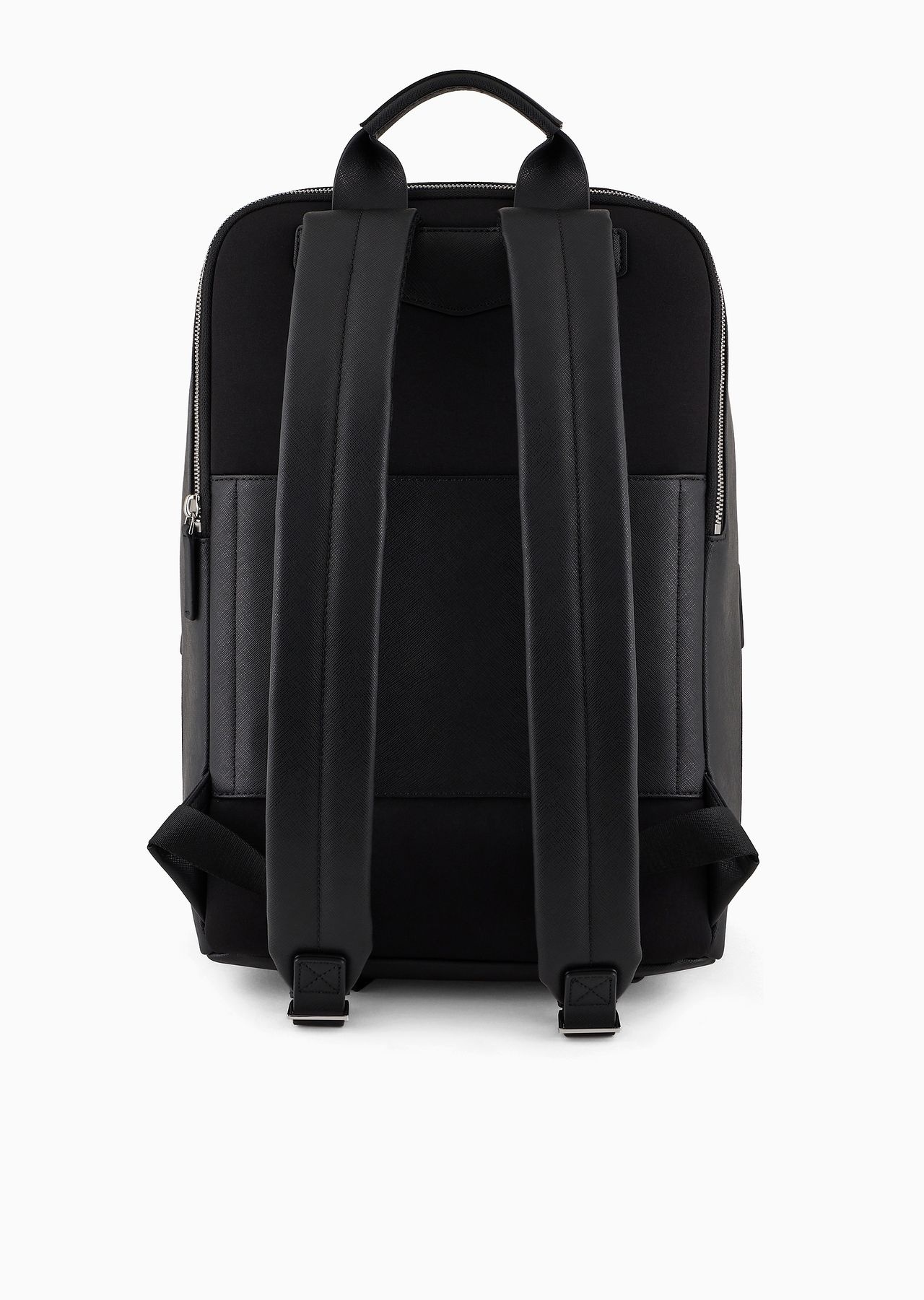 ASV regenerated Saffiano leather backpack with eagle plate - 3