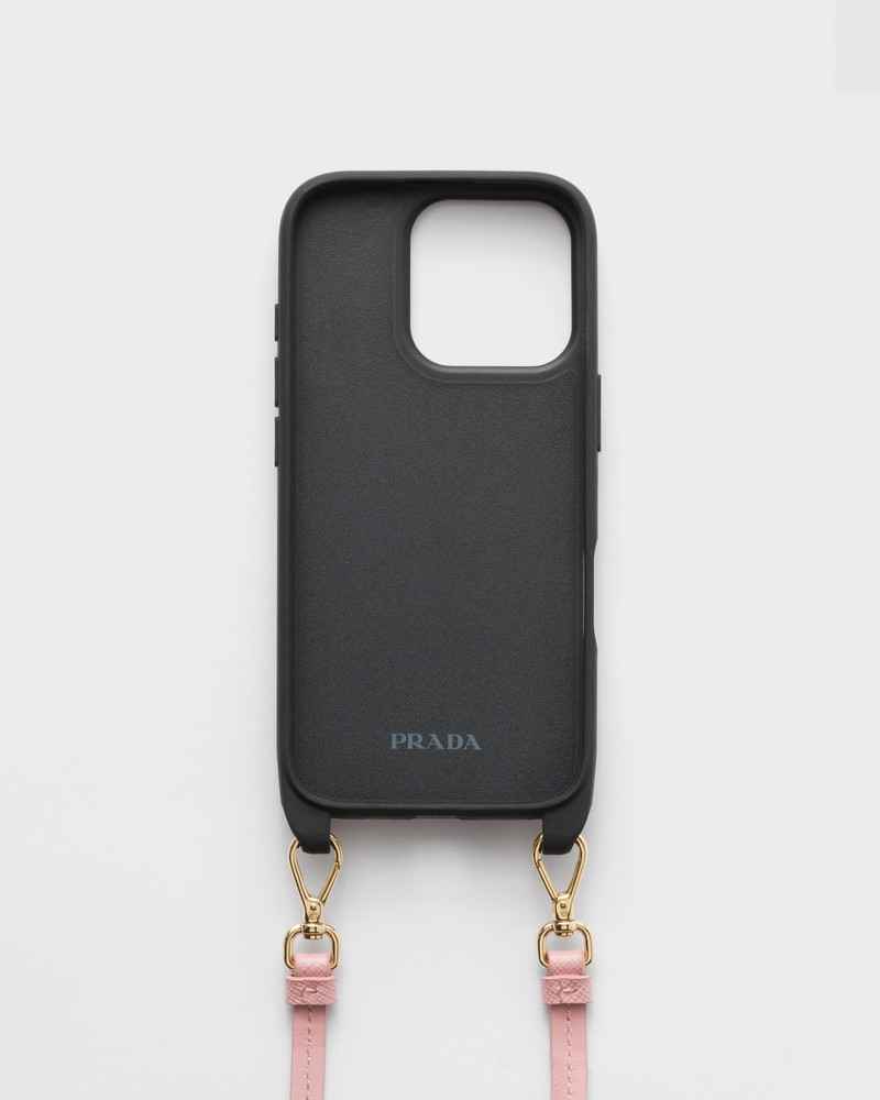 Saffiano leather case for iPhone 16 Pro 3