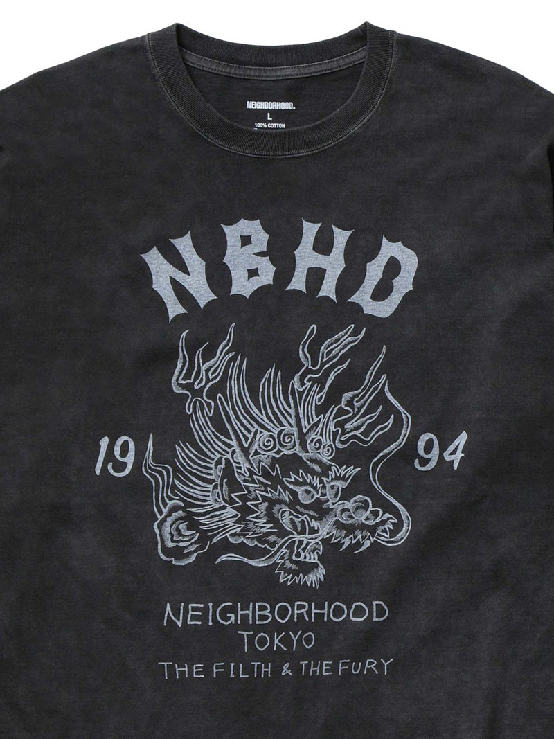 NEIGHBORHOOD dragon long-sleeve T-shirt outlook