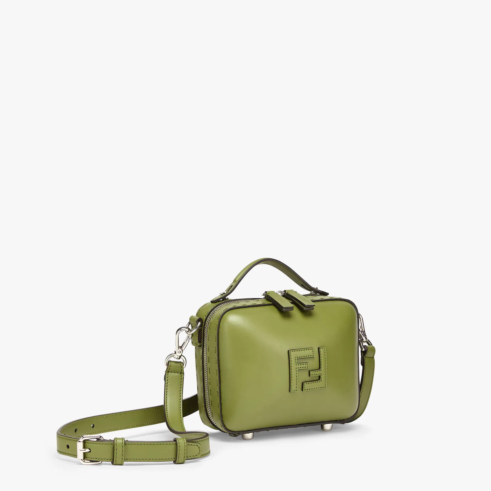 Green leather mini-bag - 2