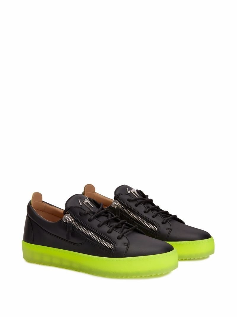 Frankie leather low-top sneakers - 2