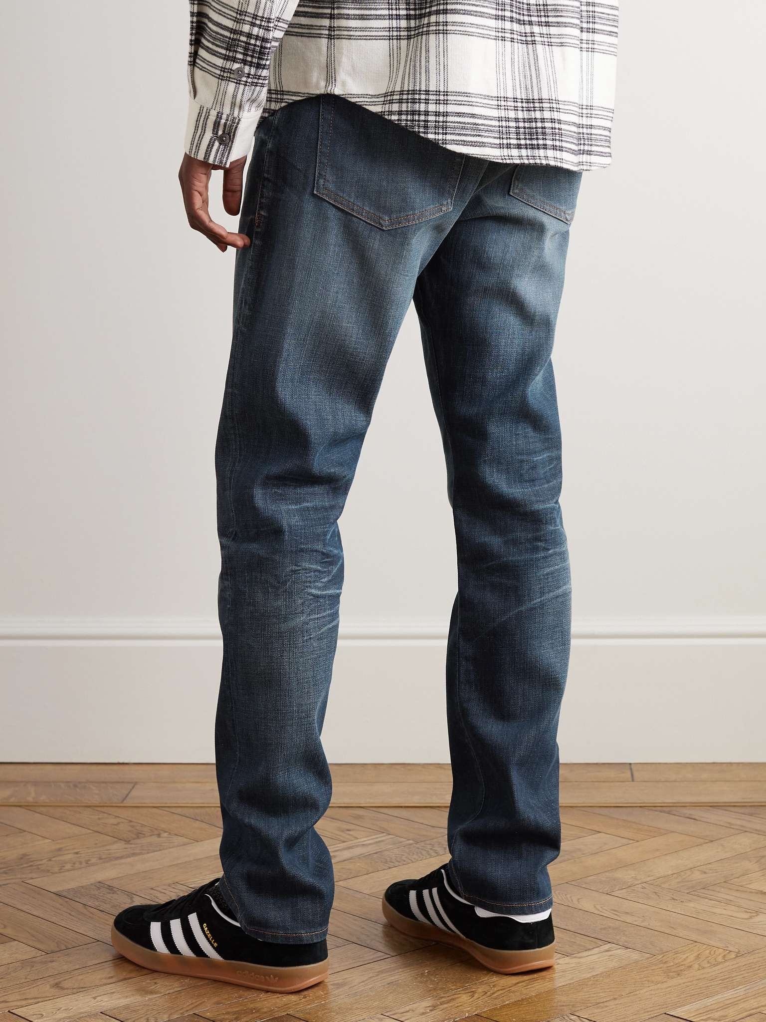 L'Homme Slim-Fit Dry Denim Jeans - 4