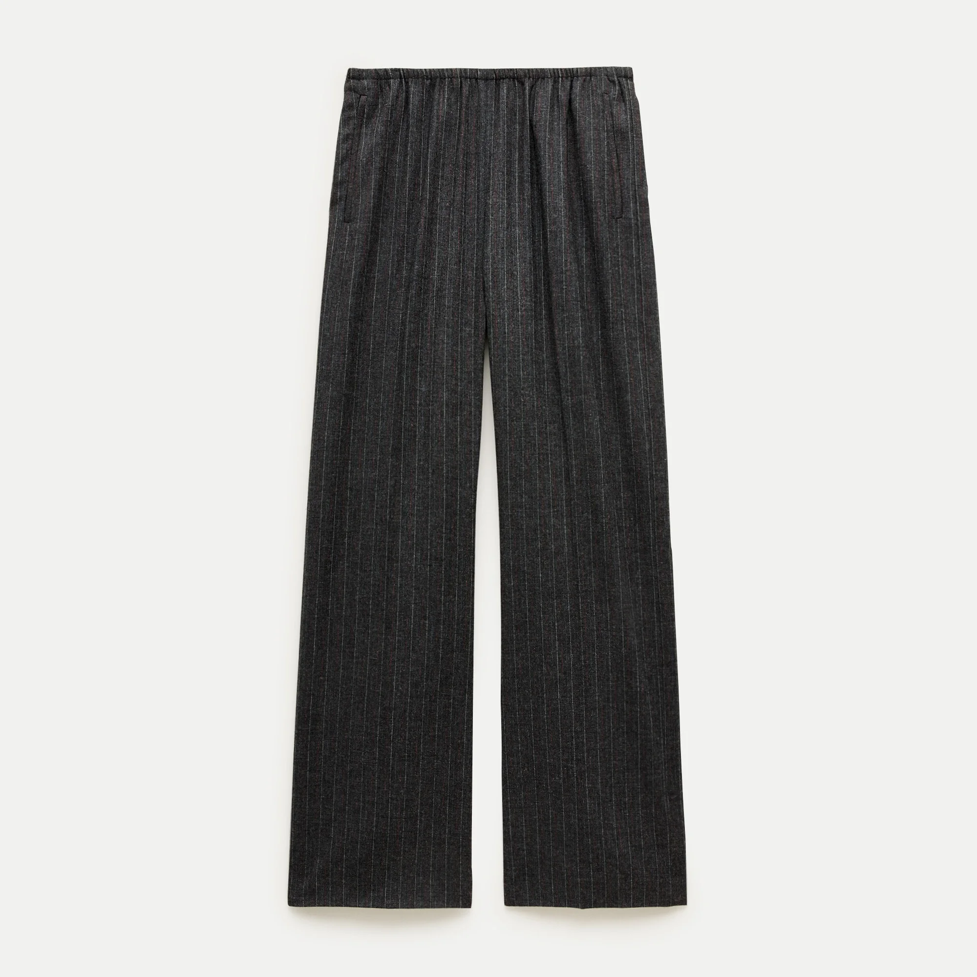 Cosmo pant in pinstriped Italian wool blend - 1