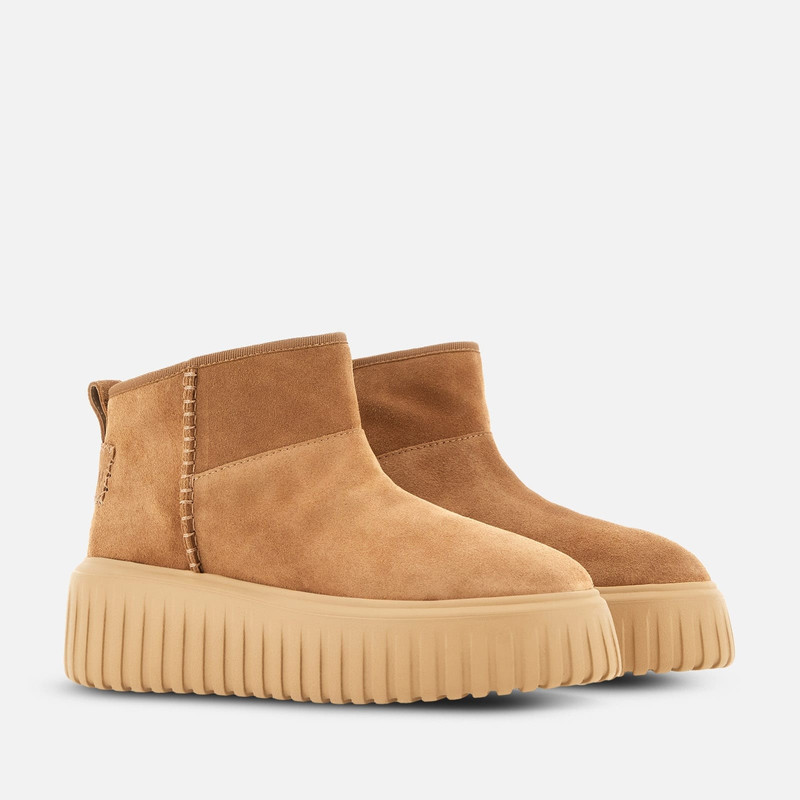 HOGAN Ankle Boots Hogan H-Stripes Beige outlook