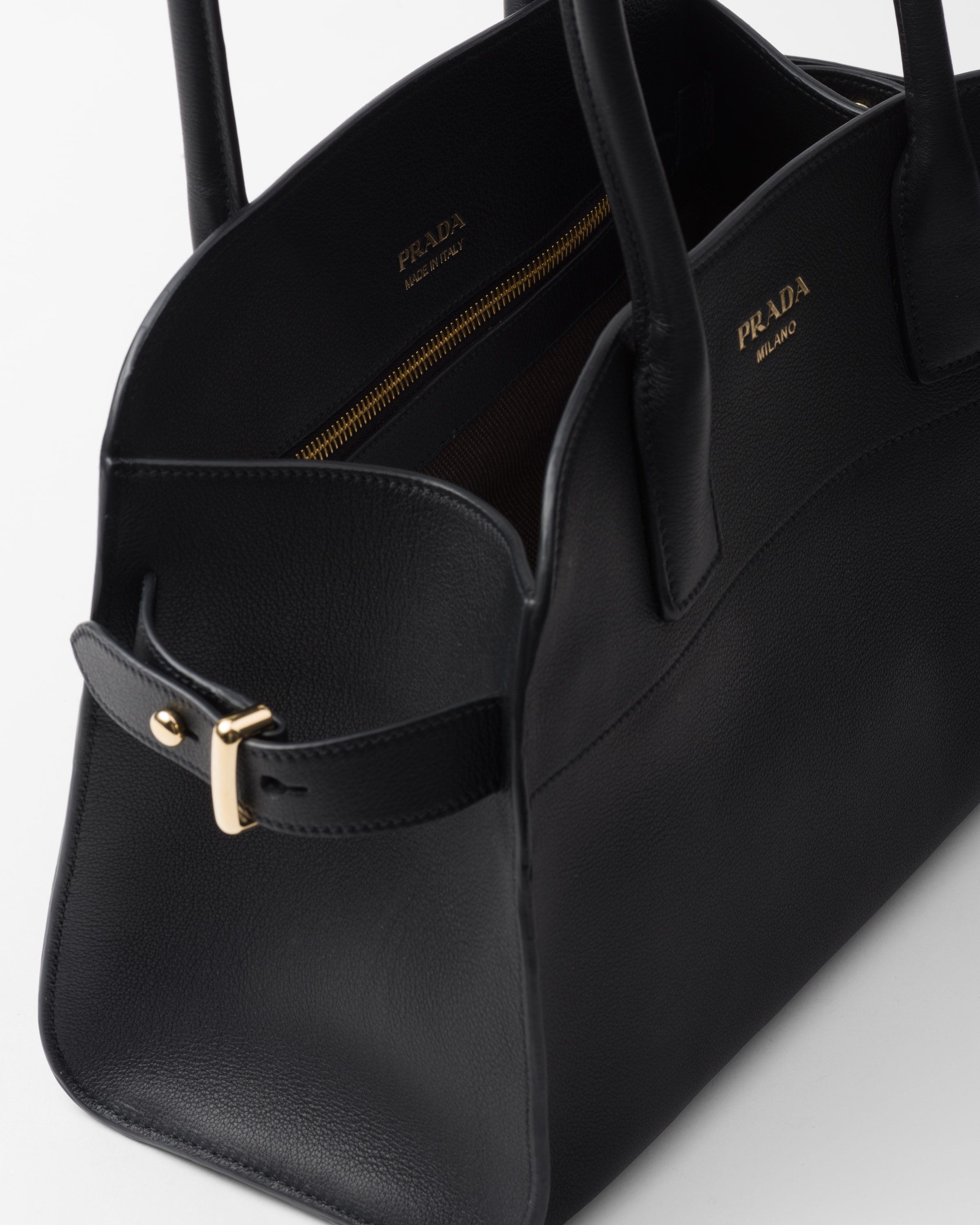 Medium leather tote bag - 5