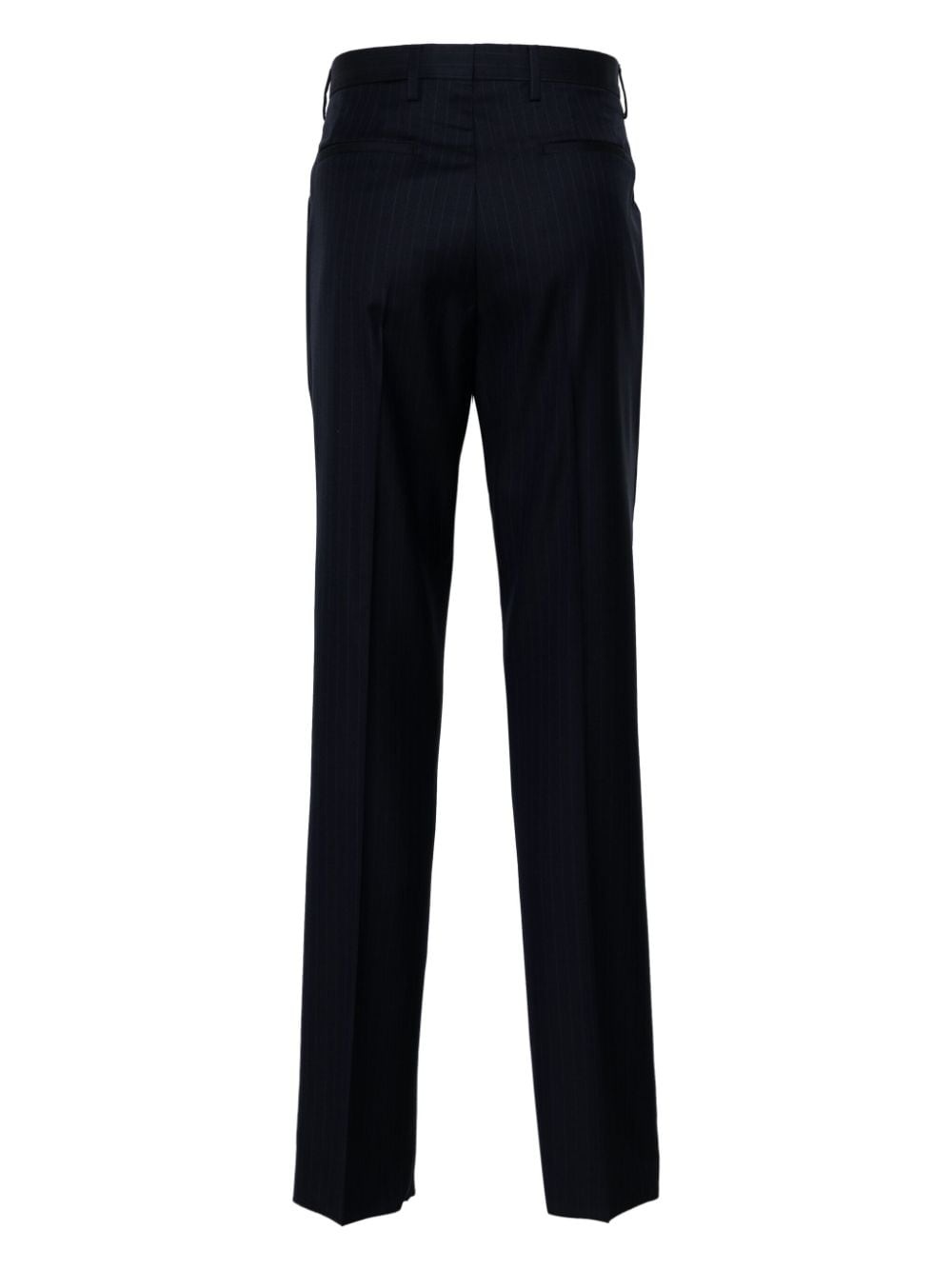 pinstriped wool tailored trousers - 2