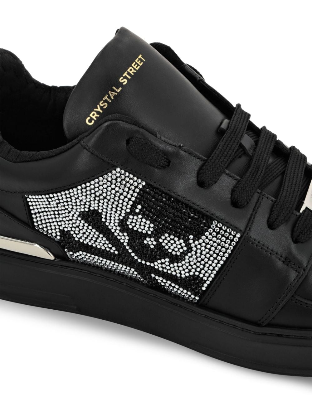 Crystal Lo-Top Leather Sneakers - 4