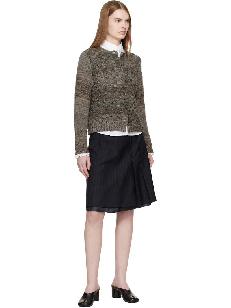 Maison Margiela Brown Knit Cardigan outlook